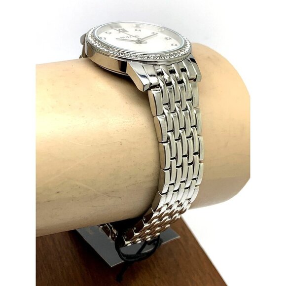 Bulova Women\'s Watch 96L297 Quartz Silver Dial Steel 32mm Crystals Accen… main image 6